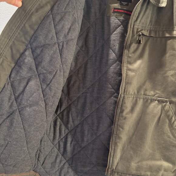 Mens Small Eisenhower Forest Green Dickies Waxed Jacket / Chore Coat. Excellent! - Picture 6 of 9